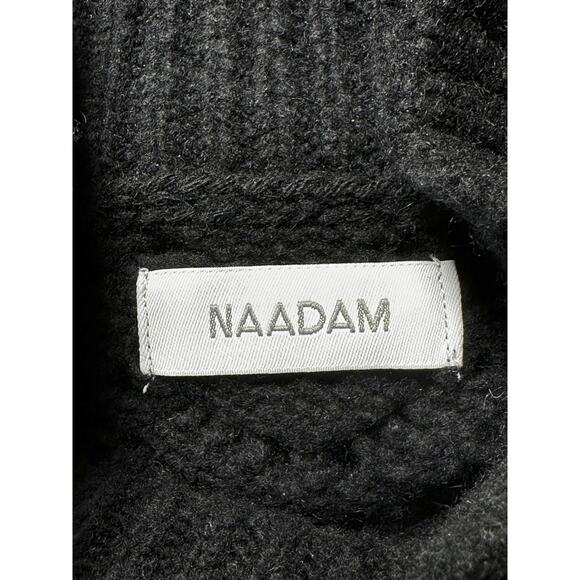 NAADAM Black Luxe Cashmere Wool Knit Two Piece Set Tank Bolero Sweater XS - Picture 3 of 4